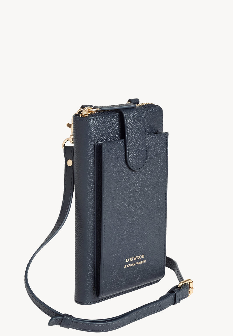 LIZ - Pochette téléphone en cuir grainé