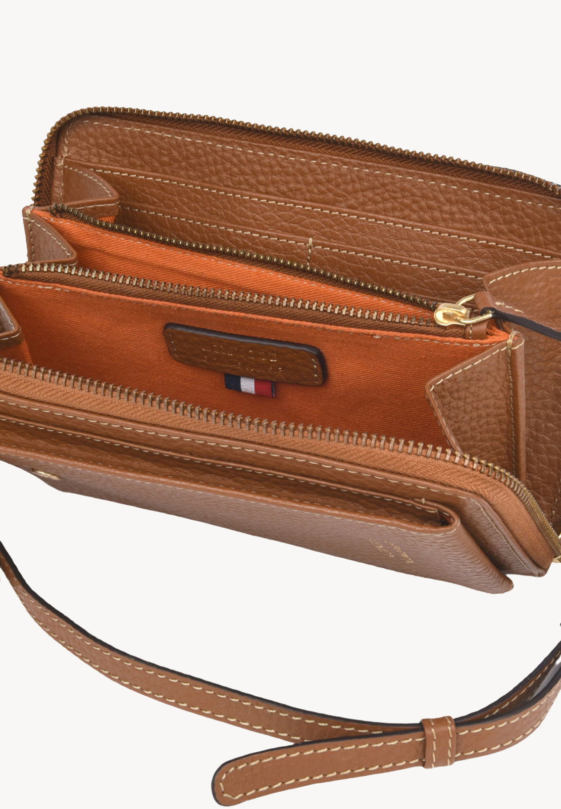 LIZ- Pochette téléphone en cuir grainé
