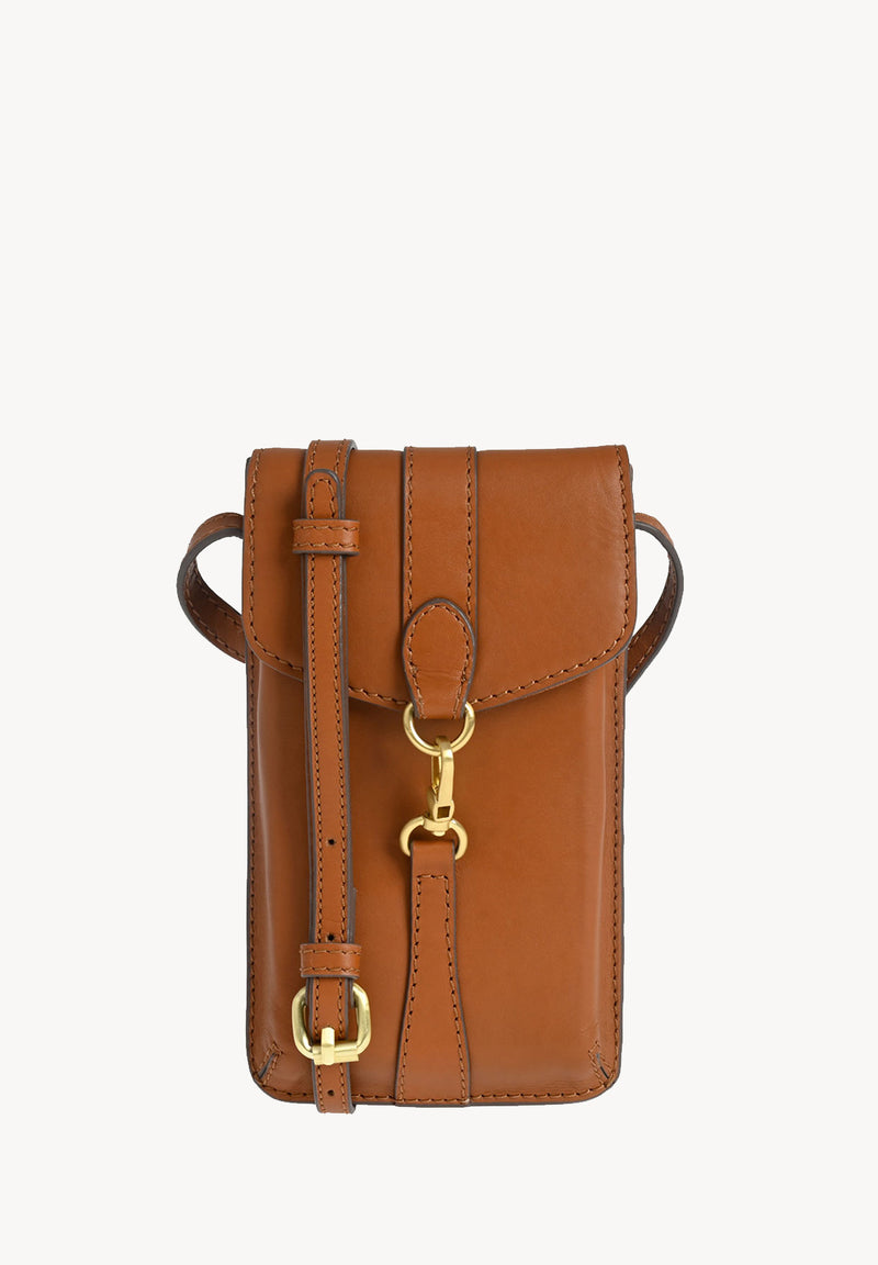 KIM - Pochette téléphone en cuir nappa