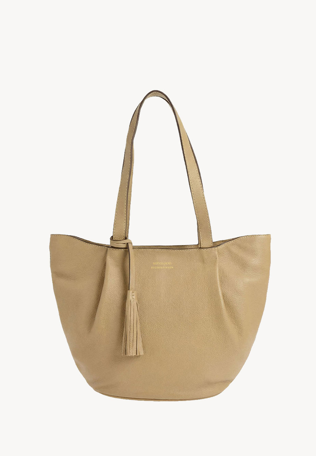 ALMA - Sac zippé porté épaule couleur champagne