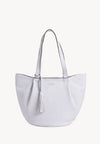 ALMA - Sac zippé porté épaule couleur craie