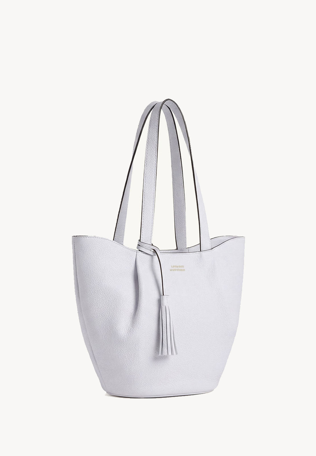 ALMA - Sac zippé porté épaule couleur craie