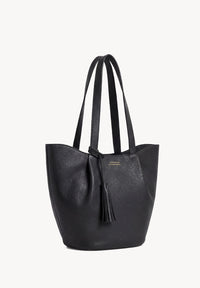 ALMA - Sac zippé porté épaule couleur noire
