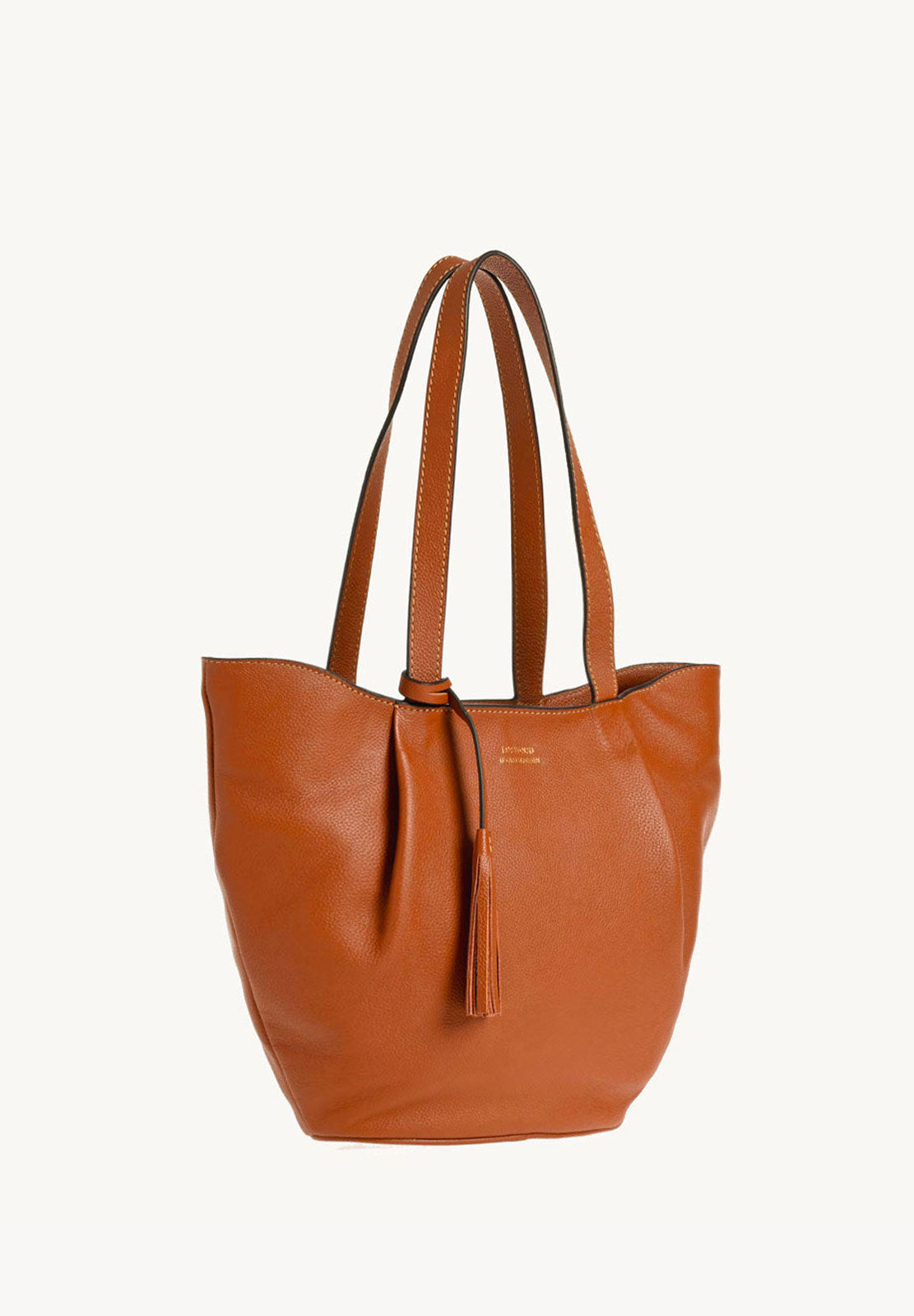 ALMA - Sac zippé porté épaule couleur orange