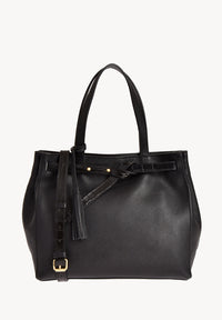 ARMANCE - Sac à main en cuir grainé et ceinture en cuir façon croco