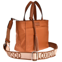 BABY CABAS - Mini cabas zippé en nylon couleur camel