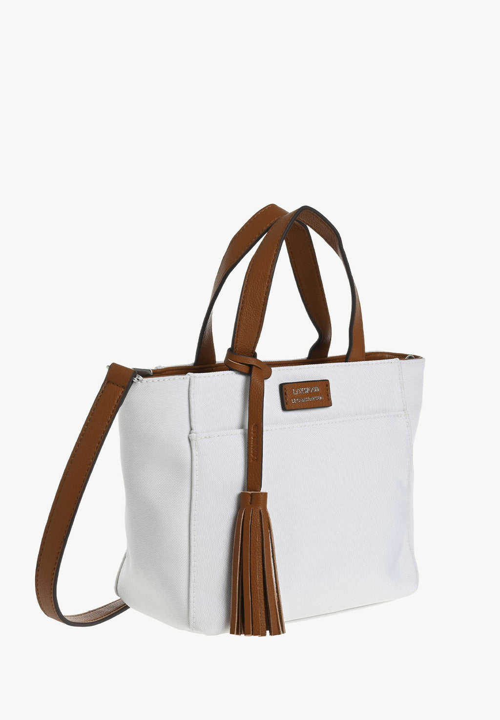 BABY CABAS - Mini cabas zippé en nylon couleur ecru
