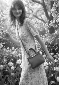 BABY NANOU - Mini crossover en cuir grainé