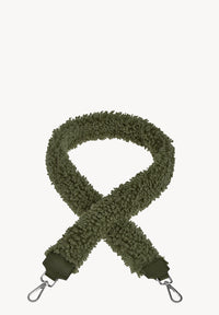 Bandoulière en fausse fourrure - Textile et cuir