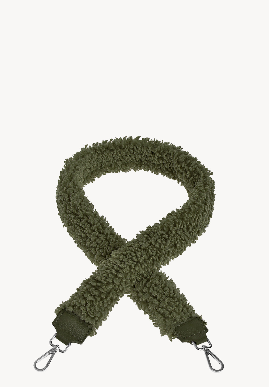 Bandoulière en fausse fourrure - Textile et cuir