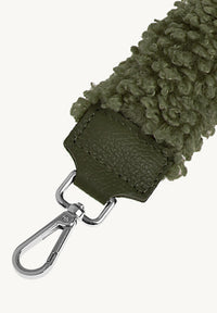 Bandoulière en fausse fourrure - Textile et cuir