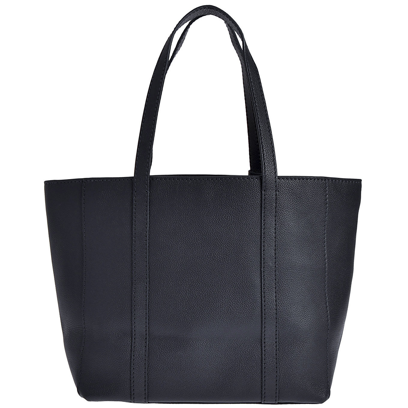 Cabas PARISIEN medium - Cuir grainé avec poche frontale