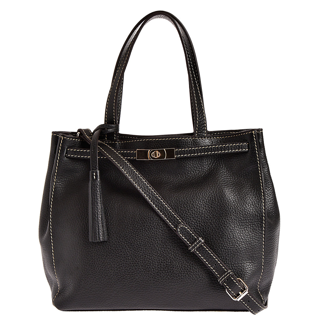 ARMANCE - Grained leather handbag