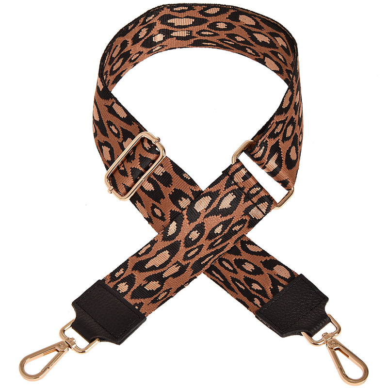 Bandoulière motif léopard - Tissu