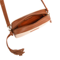CAMERA - Canvas &amp; leather shoulder bag