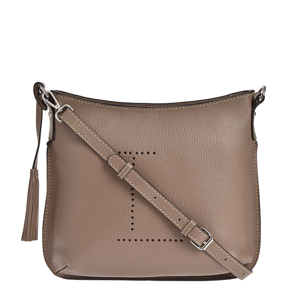 CELIA L - Sac besace en cuir grainé