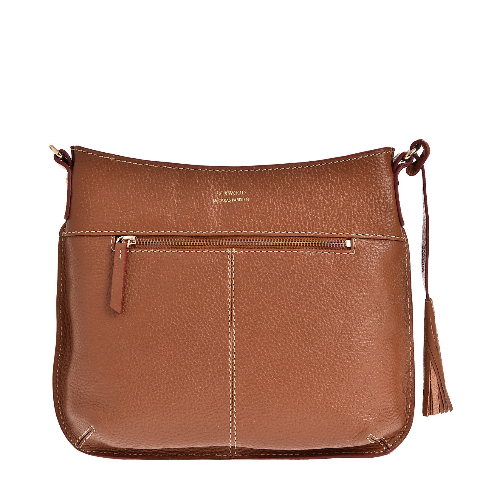 CELIA L - Grained leather messenger bag