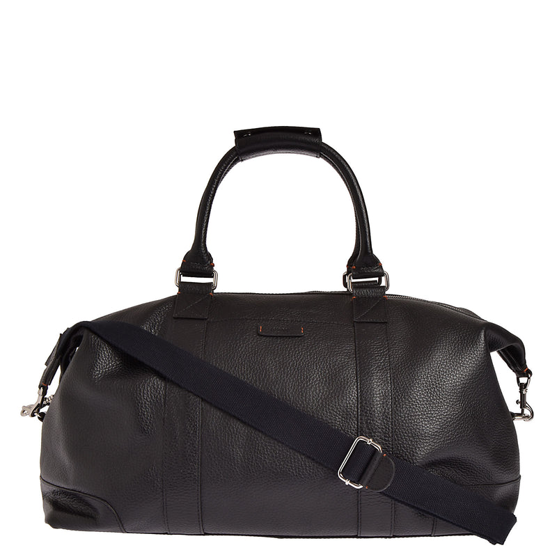 DEAUVILLE - Grained leather travel bag