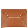 ENVELOPE - Colored stitched saddle leather