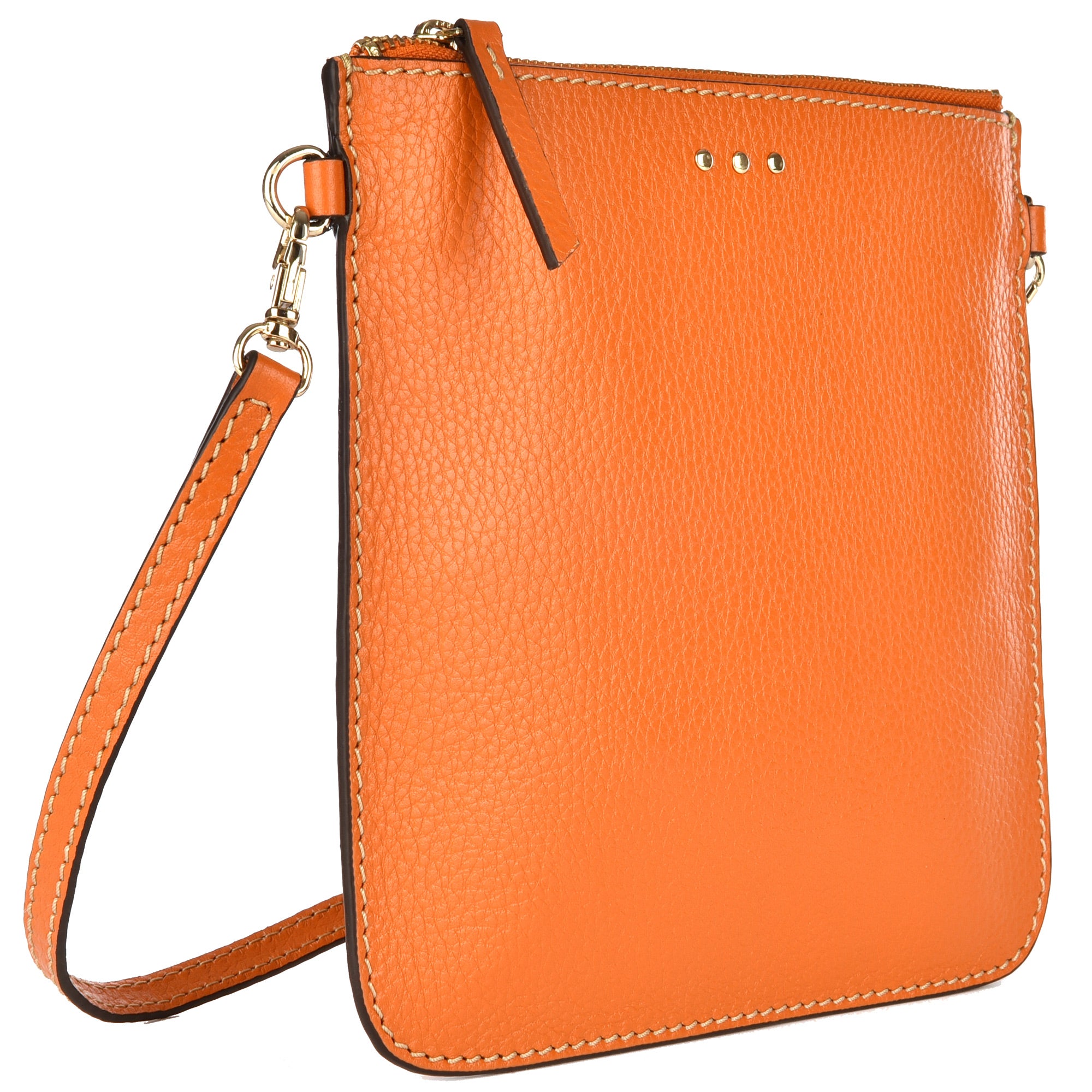 FLOPPY - Grained leather clutch bag