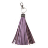 FORGET ME NOT - Grained leather pompom keyring