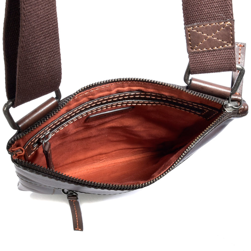LARGE ZIPPERED POUCH - Smooth leather
