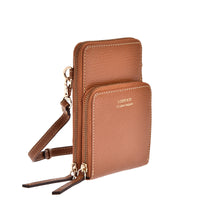 JILL - Grained leather phone pouch
