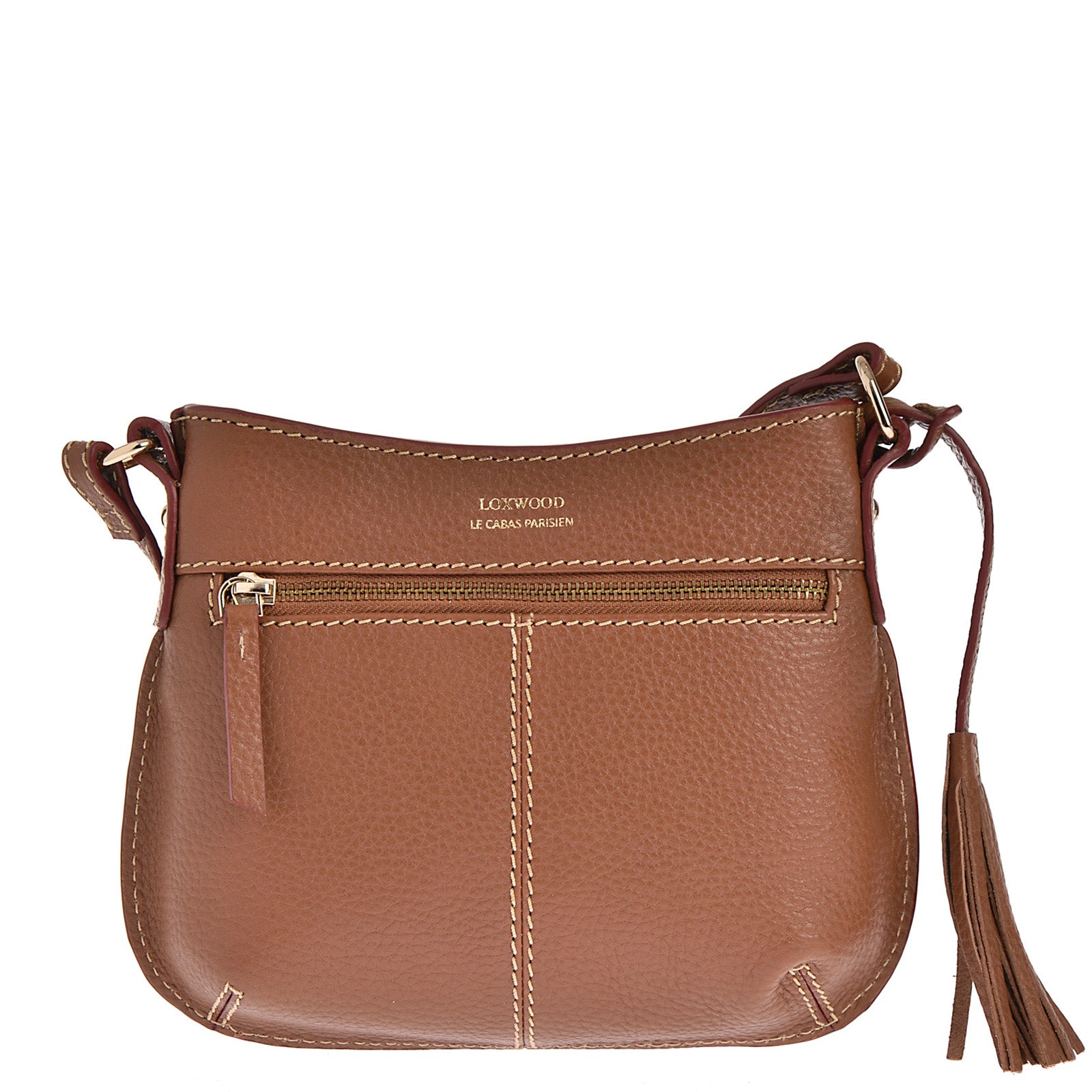 MINI CELIA - Small grained leather messenger bag