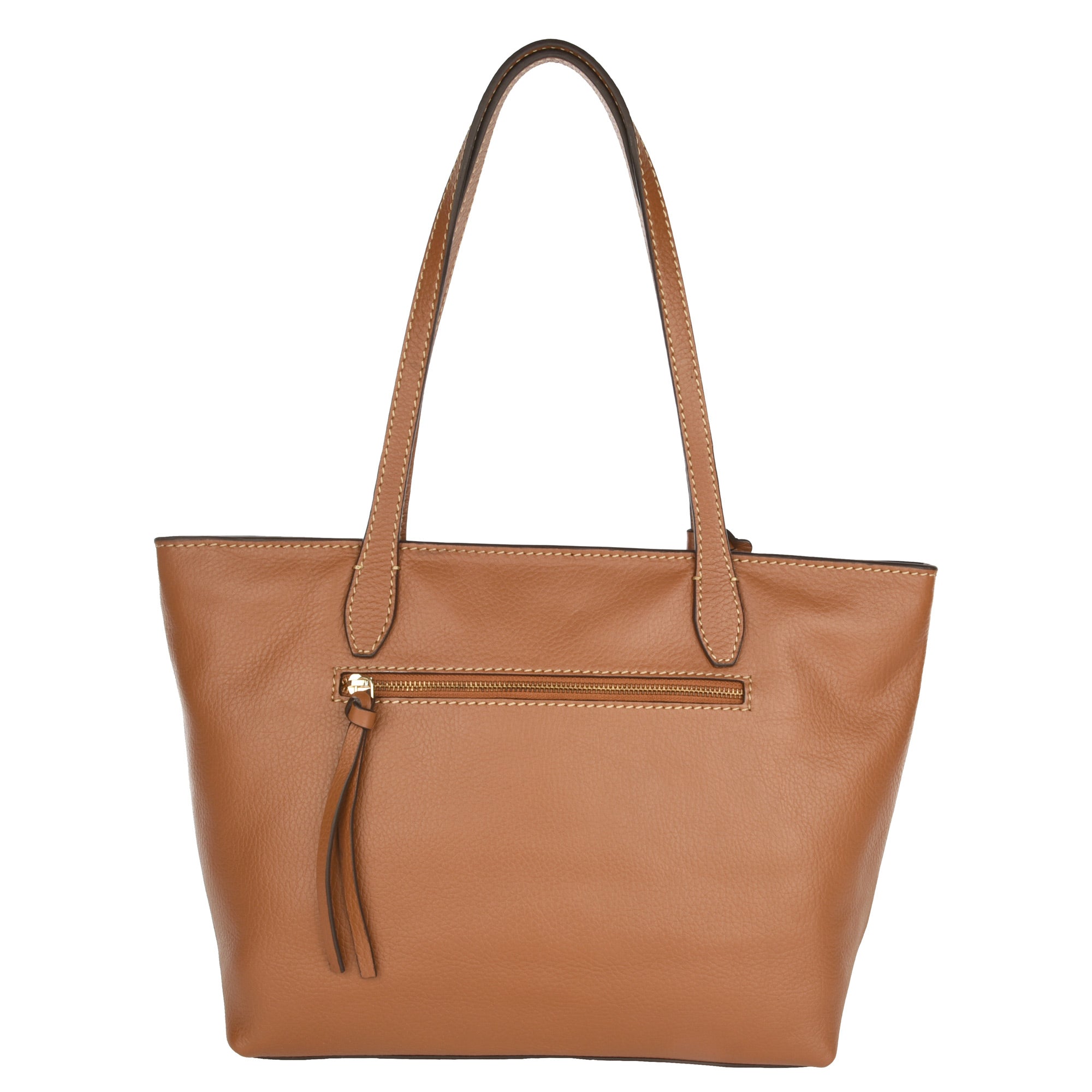 NEW EDEN - Grained leather shoulder handbag