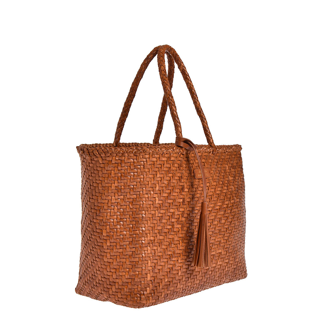 Small PARISIEN tote bag - Braided leather