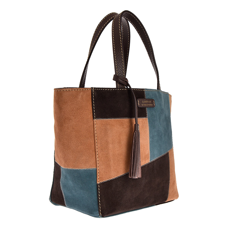 PETIT CABAS PARISIEN - PATCHWORK DAIM