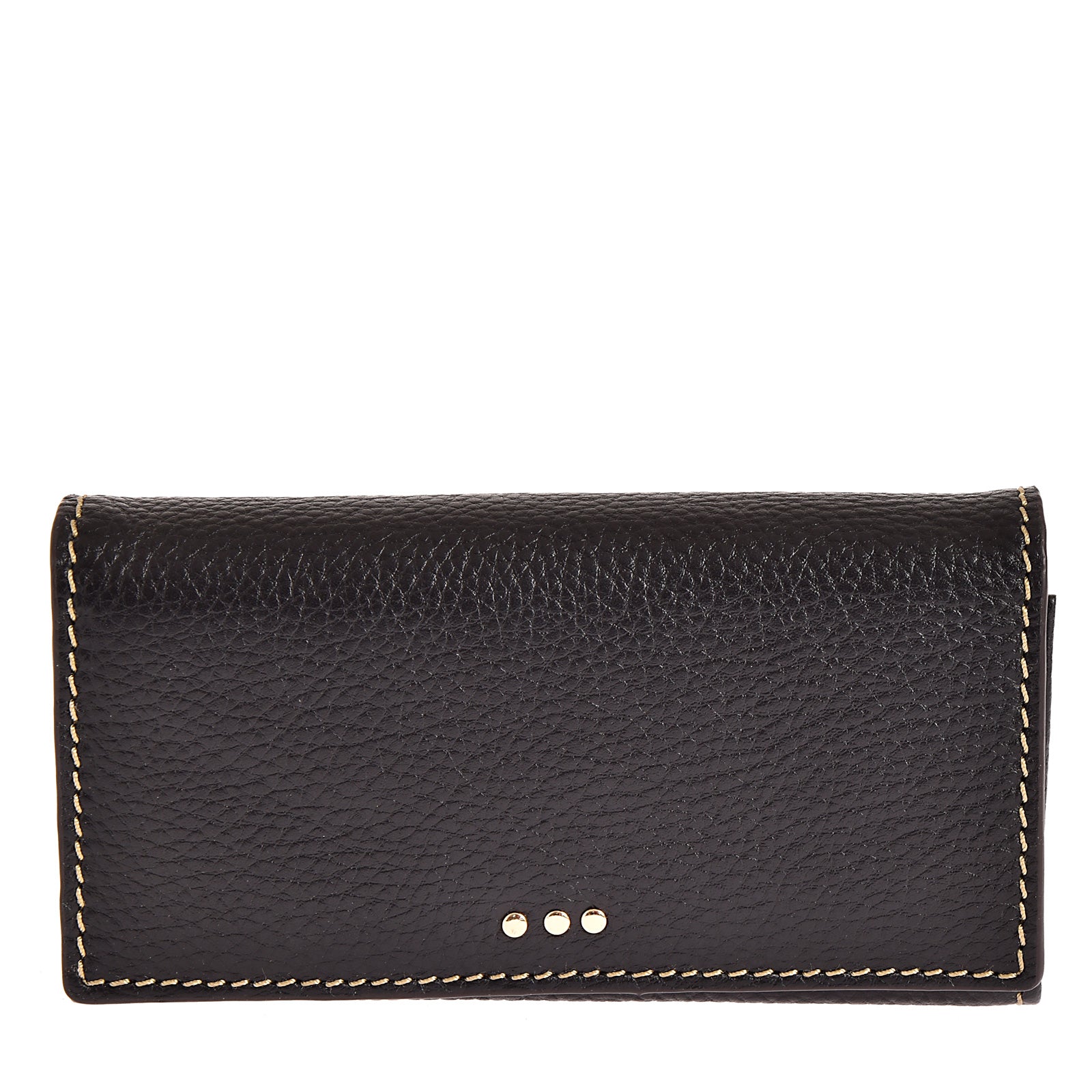 Flap wallet - Grained leather