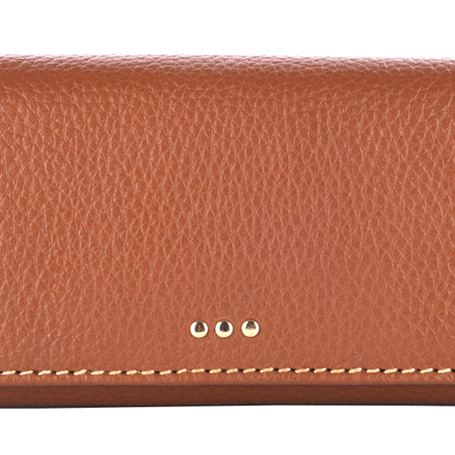 Flap wallet - Grained leather