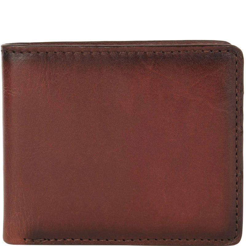 Portefeuille Américain avec porte-monnaie - Cuir lisse