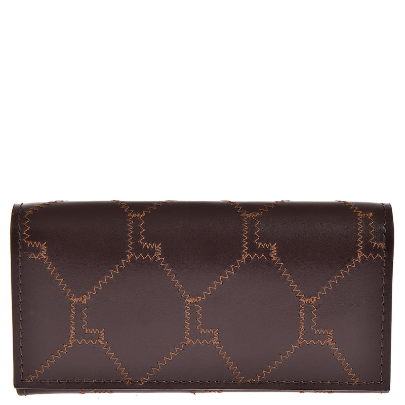 SIGURE FLAP WALLET - EMBROIDERED LEATHER