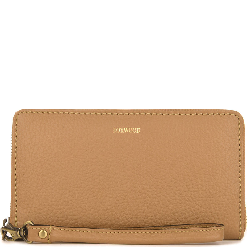 ZIPPERED WALLET - Grained leather