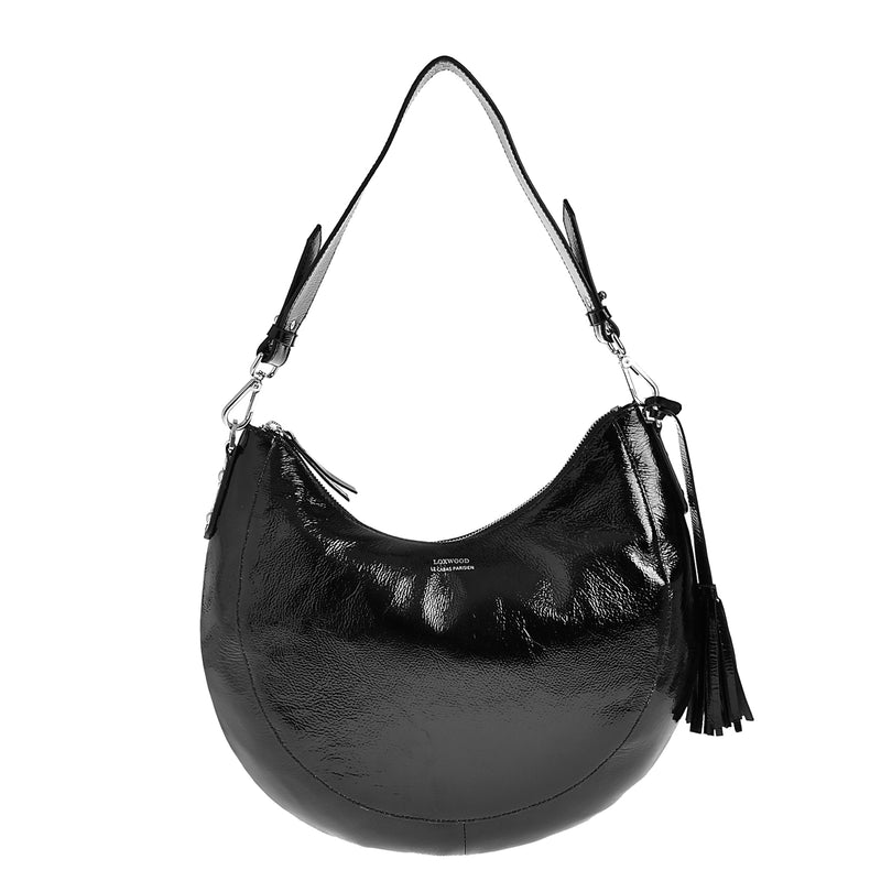 SOLENN- HOBO BAG IN PATENT LEATHER